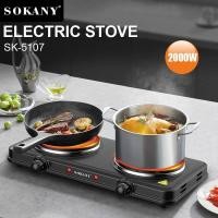 ราคา เต๋าไฟฟ้า เตาไฟฟ้าแบบ2หัว เตาไฟฟ้าครบชุด เตาไฟฟ้า2หัว 2000W Double Electric Stove for cooking (22527026719)