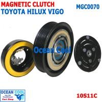 ราคา คลัชคอมแอร์ โตโยต้า ไฮลัก วีโก้ ดีเซล 10S11C 2004 2016 MGC0070 Compressor Clutch For Toyota Hilux VIGO หน้าคลัชคอมแอร์ มู่เล่คลัช ชุดคลัช 2005 2006 2007 2008 2009 2010 2011 2012 2013 2014 2015 (318533