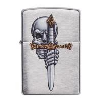 ราคา 49488 Zippo Sword Skull ของแท้ Empty Zippo Lighter without Fuel ไฟแช็กเปล่าไม่มีเชื้อเพลิง (10320569066)