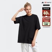 ราคา adidas ไลฟ์สไตล์ เสื้อยืดทรงโอเวอร์ไซส์สำหรับเต้น ผู้หญิง สีดำ IC6626 (22439886237)