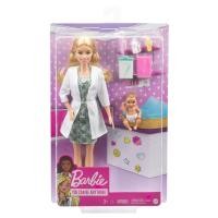 ราคา Barbie Baby Doctor Doll ตุ๊กตาบาร์บี้เพลย์เซต อาชีพคุณหมอ รุ่น GVK03 (22186243691)