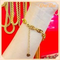ราคา ข้อมือสแตนเลส ลายโซ่ญี่ปุ่น งานแฟชั่น ความยาว 15 20 ซม ทองคําแท้ 18K AU750 ทอง แท้ หลุด จำนำ (21620159879)
