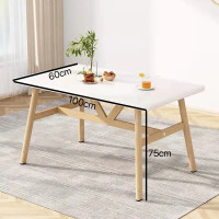 ราคา SUNNY โต๊ะกินข้าว 100 120 140CM โต๊ะอาหาร ทำด้วยไม้ สีธรรมชาติโต๊ะทานข้าว มี 4 ขนาด 3 สี โต๊ะรับประทานข้าว โต๊ะใช้ในครัวเรือน บ้านเช่า อพาร์ทเมนต์ บ้านหลังเล็ก (22605990739)