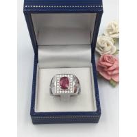 ราคา แหวนพลอยทับทิม พลอยแท้ เงินแท้ 925 เคลือบทองคำขาว Cutting (16483309403)