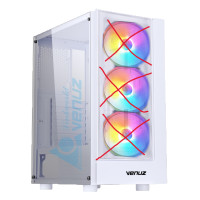 ราคา เคสคอมพิวเตอร์ ATX Venuz รุ่น VC 3301 ดำ VC 3302 ขาว ฝาข้าง Acrylic มาพร้อมพัดลม RGB 3 ตัว ในราคาพิเศษ สินค่ามีประกัน (21543882153)
