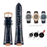 ราคา 2024 สำหรับ PP Patek Philippe นาฬิกาหนังแท้เข็มขัด 5711 5712g Nautilus นาฬิกาอินเทอร์เฟซพิเศษ 25 มม 13 มม ผู้ชาย Watchband (21733976079)