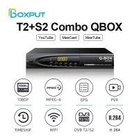 ราคา BOXPUT DVR T2 S2คอมโบ QBOX H264ตัวรับทีวีทีวีดิจิตอลแบบถอดรหัสดีที่สุด1080P FullHD DVR MP3เล่น PVR EPG T2 DVR ตั้งกล่องด้านบน S2 (19081417522)