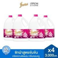 ราคา ยกลัง Fineline ไฟน์ไลน์ ผลิตภัณฑ์ซักผ้า สูตรเข้มข้น ดีลักซ์ เพอร์ฟูม คริสตัล บูเก้ แกลลอน 3000 มล x4 สีชมพู ขจัดคราบติดแน่น กลิ่นหอมหรู (16894738299)