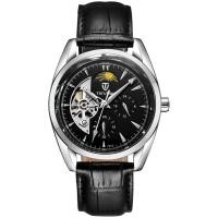 ราคา นาฬิกาข้อมือผู้ชาย Swiss TEVISE Wisconsin Automatic Mechanical Watches The Moon Steel Belt Watch Tril (16620605012)