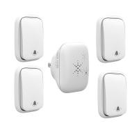 ราคา กริ่งไร้สาย ไม่ใช้ถ่าน กันน้ำทนแดด ออดไร้สาย กริ่งประตูบ้าน กริ่งติดหน้าบ้าน รับระยะได้ไกล เปลี่ยนเสียงได้ สร้างผลังงานจากแรงกด ส่งสัญญานไกล (21496444209)