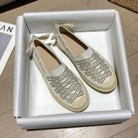 ราคา รองเท้าฟิชเชอร์แมนมีเชือกผูกตัวอักษรสไตล์ชาแนลสำหรับผู้หญิงแบบใหม่ปี2023รองเท้าโลฟเฟอร์แบบสานพื้นหนาแบบสวมเท้ารองเท้าชั้นเดียวติดโบว์ (21960149983)