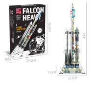 ราคา การก่อสร้างต่อบล็อคจรวดอวกาศหนักไฟอาคาร DIYตัวต่อของเล่นวิทยาศาสตร์และโมเดลการศึกษาการตกแต่งKado Ulang Tahun (21471943332)