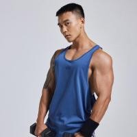 ราคา OMG เสื้อกั๊กผู้ชายลายกล้ามเปิดหลังเสื้อกั๊กเสื้อยืดแขนกุดมีรูแขนขนาดใหญ่ทรงหลวมเสื้อผ้าออกกำลังกายเหล็กคอตตอน (17679329659)