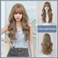 ราคา วิกผมผู้หญิงผมยาวหยิกคลื่นใหญ่เต็มหัวผ้าลินินสีน้ำตาลอ่อนเส้นใยเคมีจำลอง วิกผมผู้หญิง วิก วิกผมผู้หญิงเนียนๆ ผมแฮร์พีช วิกผมยาว ผมปลอม แฮร์พีชผมยาวหนาๆ (22504943060)