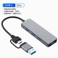 ราคา Actual 8 in 1 USB Type C Hub Adapter Type C to HDTV RJ45 PD 87W Charging SD TF Card Reader Docking Station MacBook PC USB Hubs (22336630176)