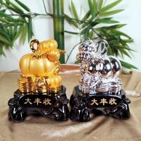 ราคา ฟักเงินฟักทอง ตั้งไหว้องค์พระ องค์เจ้าที่ หรือวางโต๊ะเก็ยเงิน เรียกเงินทองให้เข้ามา ขนาด 3 5 11 นิ้ว (10612058947)