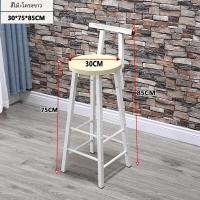 ราคา SUNNY เก้าอี้ เก้าอี้บาร์ เก้าอี้บาร์สูง 30x30x75CM มีพนักพิงหลัง เก้าอี้กลม ทรงสูง ตกแต่งบ้าน คอนโด เก้าอี้บาร์สูง 75CM bar stool (22607628064)