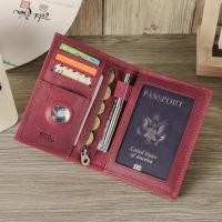 ราคา Hiram Dompet Travel ซองใส่หนังสือเดินทางหนังวัวแท้พร้อมเคสแท็กป้องกันการสูญหายที่ใส่บัตรปากกาในกระเป๋าซองใส่หนังสือเดินทางกัน RFID (22422102657)