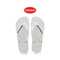 ราคา HAVAIANAS รองเท้าแตะ Brasil Logo Flip Flops WHITE 41108500001U C3WTXX (22638945148)