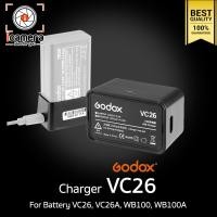 ราคา Godox Charger VC26 For Battery VB26 VB26A WB100 WB100A สำหรับแฟลช V1 V860III AD100Pro MF R76 etc (847139)
