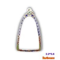 ราคา กรอบเงินแท้ 95 กรอบเงินหัวสิงห์ ลงยาเต็มหน้า 2 2 3 8 ซม (21406881931)