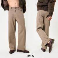 ราคา BARON Charlotte Baggy Fit Jeans กางเกงยีนส์ผู้ชาย ขายาวกระบอกใหญ่เอวสูง สี น้ำตาล ครีม กากี (22435063558)