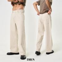 ราคา BARON Charlotte Baggy Fit Jeans กางเกงยีนส์ผู้ชาย ขายาวกระบอกใหญ่เอวสูง สี น้ำตาล ครีม กากี (22435063557)