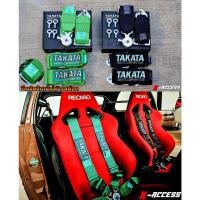 ราคา เบลท์ TAKATA Belt 4 จุด เบลท์ ทากาตะแต่ง Belt TAKATA ซิ่ง เข็มขัดรัดนิรภัยในรถยนต์แต่ง TAKATA 4 จุด เหนียว แน่น ทนทาน เสริมความปลอดภัย (1420440396)