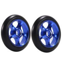 ราคา 2Pcs 100mm Scooter Replacement Wheels with Bearings Aluminum Wear Resistant PU Scooter Parts Scooter Accessories (21485006894)