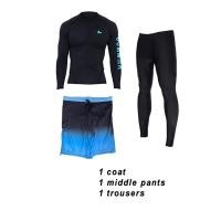 ราคา Rashguard ชุดว่ายน้ำเสื้อแขนยาวผู้ชายเสื้อยืดขับรถ Surf แห้งเร็วชุดแรชการ์ดว่ายน้ำสำหรับชุดว่ายน้ำไลคร่า (18345116131)