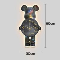 ราคา นาฬิกาแขวนหมีรุนแรง สไตล์โมเดิร์นมินิมอล นาฬิกาแขวนผนัง มีไฟ Led รูปหมีโหด หรูหรา สําหรับตกแต่งห้องนอน ห้องนั่งเล่น (21410239832)
