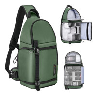ราคา กระเป๋ากล้อง K F Sling Bag for DSLR SLR Camera Mirrorless Camera กระเป๋าสะพายข้างสำหรับกล้องDSLR SLR กล้อง KF13 141 (22273870787)