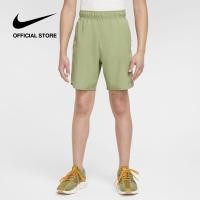 ราคา Nike Boys Dri FIT Challenger Shorts Oil Green (22157495162)