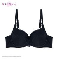 ราคา WIENNA CLASSY LACE DB43416 เสื้อชั้นในเวียนนา ฟองน้ำบาง I QUILT B34 36CDE32 36 สีเนื้อ ดำ Tulip (21788469377)
