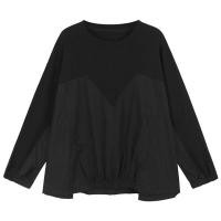 ราคา XITAO O neck Pullover Full Sleeve T shirt Fashion Patchwork Casual Loose Personality 2024 Women Street Trendy Top DMJ4183 (22545367679)