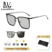 ราคา LouisWill แว่นตากันแดดแว่นกันแดดเปลี่ยนสีได้เปลี่ยนสีได้อัตโนมัติเลนส์มองกลางคืนแว่นกันแดดโพลาไรซ์แว่นตากันแดด TAC แว่นกันแดดขับรถใช้งานได้สองแบบ UV400ป้องกันแสงแดด (22142641223)