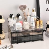 ราคา กล่องเก็บเครื่องสำอางชั้นวางแบบลิ้นชักกันฝุ่นอะคริลิคสำหรับวางบนโต๊ะโต๊ะเครื่องแป้งความจุขนาดใหญ่สำหรับผลิตภัณฑ์ดูแลผิวลิปสติก (18803356420)