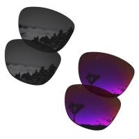 ราคา เลนส์อะไหล่โพลาไรซ์2คู่สำหรับ Oakley Frogskins ผสม OO9428 Frogskins ผสมเอเชีย OO9428F กรอบแว่นกันแดดเอเอฟ ติดตั้งได้ง่าย ใส่ได้อย่างสมบูรณ์แบบ ป้องกันรังสียูวี100 ดำ เงิน (22185014422)