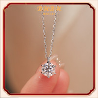ราคา จี้เพทาย Moissanite S925 สร้อยคอเงินสเตอร์ลิงอิตาลี ขนาด 45 ซม (22107895852)