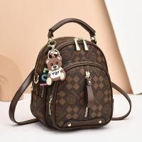 ราคา Casual Street สไตล์น้ําหนักเบากระเป๋าเป้สะพายหลังผู้หญิงลายสก๊อตกระเป๋าสะพายคู่สายซิปปิดกันน้ํา (22516856767)
