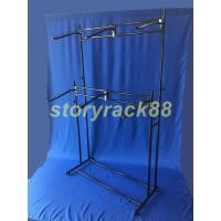 ราคา ราว 3 แขน 2 ชั้นขาตรง ราวแขวนเสื้อ แขวนผ้า ราวขายเสื้อ ราวเหล็ก (22127796208)