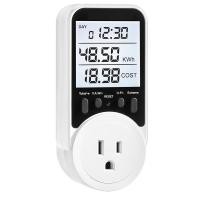 ราคา Watt Meter Plug in Socket Power Meter Wide Range Backlit Large Display Electricity Usage Monitor (22238508256)