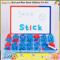 ราคา 104pcs 208pcs Magnetic Alphabet Letters Kit Alphabet Magnets With Magnet Board Whiteboard Marker Eraser For Kids Learning (22257799046)