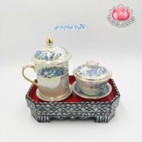 ราคา ชุดกี๋น้ำชา ชุดน้ำชาถวายพระ กี๋มุก แก้วมัค ถ้วยน้ำชา กี๋มุก (20537222219)