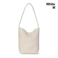 ราคา TRADER 1Pcs หนังแท้แท้ กระเป๋าทรงถัง The ROW ลายลิ้นจี่ กระเป๋าสะพายไหล่แบบสั้น ของใหม่ M L ค่ะ กระเป๋าโท้ท (21828531975)