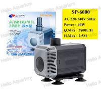 ราคา ปั้มน้ำ RESUN SP5000 SP6000 ปั้มทำน้ำพุ ปั้มน้ำบ่อปลา ปั๊มตู้ปลา แกนใบพัดเป็นเซรามิค ใช้ได้ทั้งน้ำจืดและน้ำทะเล (22270100826)