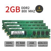 ราคา 8GB 4X2GB DDR2 800Mhz หน่วยความจำคอมพิวเตอร์ PC2 6400U เดสก์ท็อปสำหรับเดลล์ OptiPlex 755 WU (22360307332)