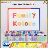 ราคา 104pcs 208pcs Magnetic Alphabet Letters Kit Alphabet Magnets With Magnet Board Whiteboard Marker Eraser For Kids Learning (22257799045)