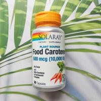 ราคา เบต้าแคโรทีน Food Carotene with Beta Carotene Carotenoid Complex 500 mcg 10000 IU 30 Capsules Solaray บำรุงสายตา (10071793211)