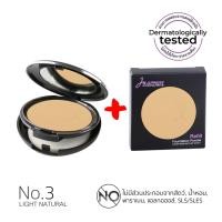 ราคา JURNESS แป้งผสมรองพื้น กันน้ำ No 3 เจอเนส อโรมาเธียราพี SPF25 PA พร้อม รีฟิล เบอร์ 3 สี Light Natural (291475)